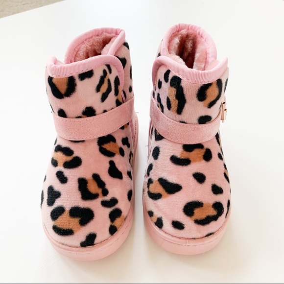 Little Star Pink Leopard Boots Warm-92F - Picture 4 of 9